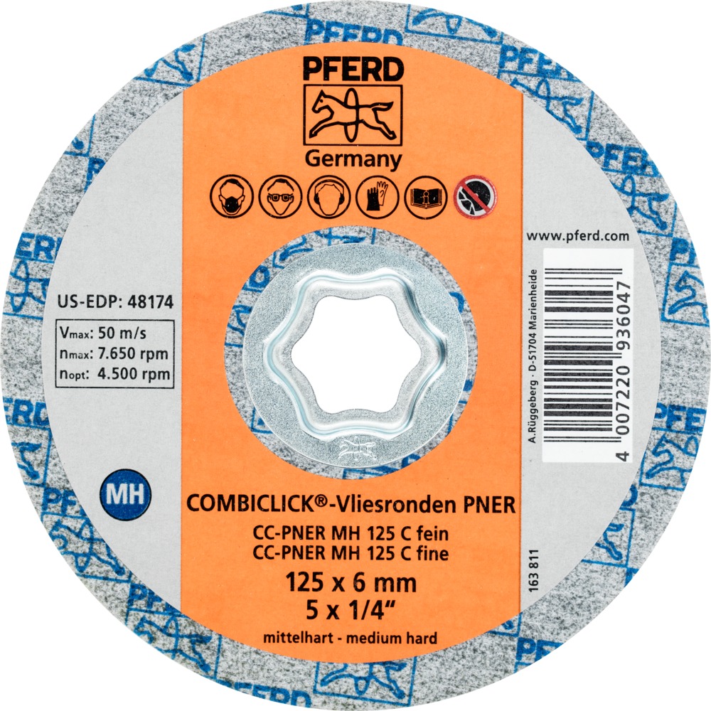 Волоконный диск PFERD CC-PNER MH 125 C FINE