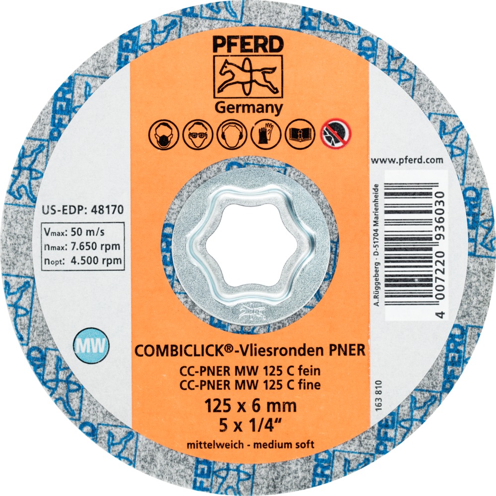 Волоконный диск PFERD CC-PNER MW 125 C FINE