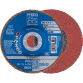 Лепестковый шлифовальный круг PFERD PFF A-COOL SG INOX+ALU 125