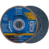 Лепестковый шлифовальный круг PFERD RUS PFC Z PSF STEELOX 125