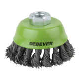 Щетка чашечная плетеная DEBEVER A 75TL14 M14 ST 75 мм