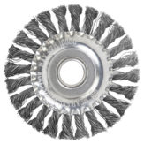 Щетка дисковая плетеная DEBEVER P125TK22 INOX 125 x 22,2 мм